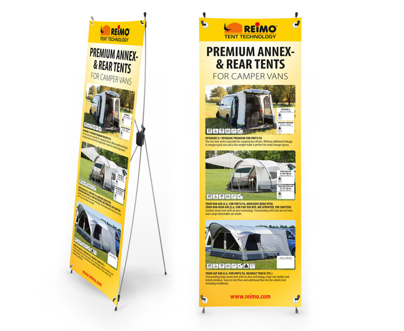 Load image into Gallery viewer, Tent Tec.X-Banner Luftzelte f.Campingbusse Englisch, Größe: 600x1800mm 953520
