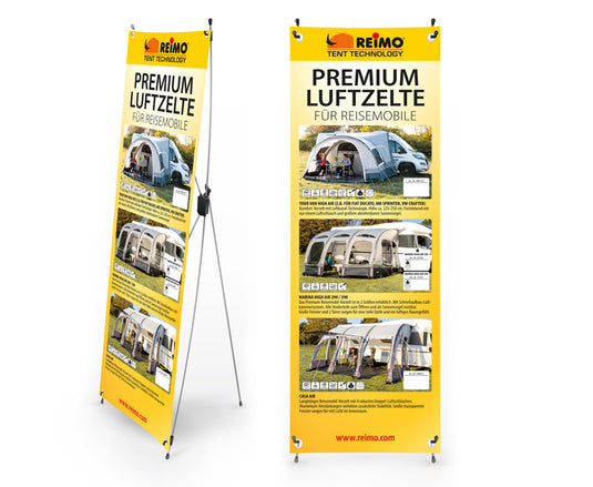 Tent Techn. X-Banner Zelte f.Reisemobile, Deutsch, Größe: 600x1800mm 953530