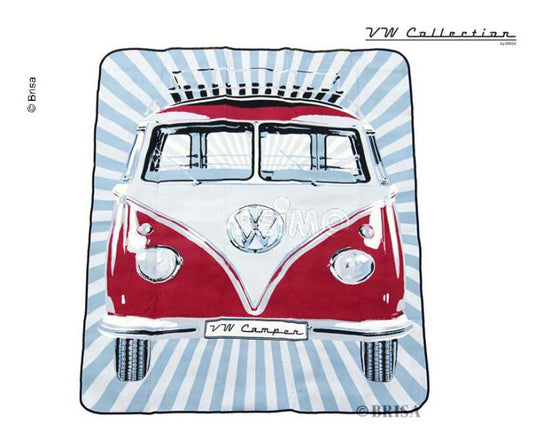 Coperta Picnic Bulli Collection VW, 2x1,5m, dorso idrorepellente, rosso 95516