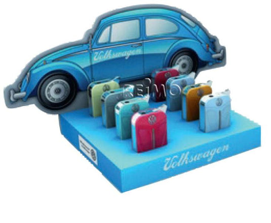 Accendini VW Collection, display, VW Beetle frontalino, 8 pezzi in 4 colori 95520