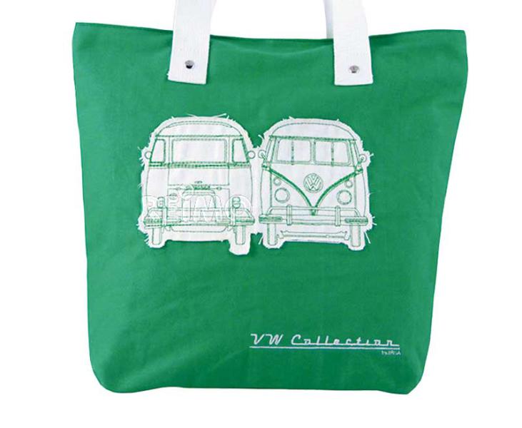 Load image into Gallery viewer, VW Collezione Canvas Shopper Bag verde 95554
