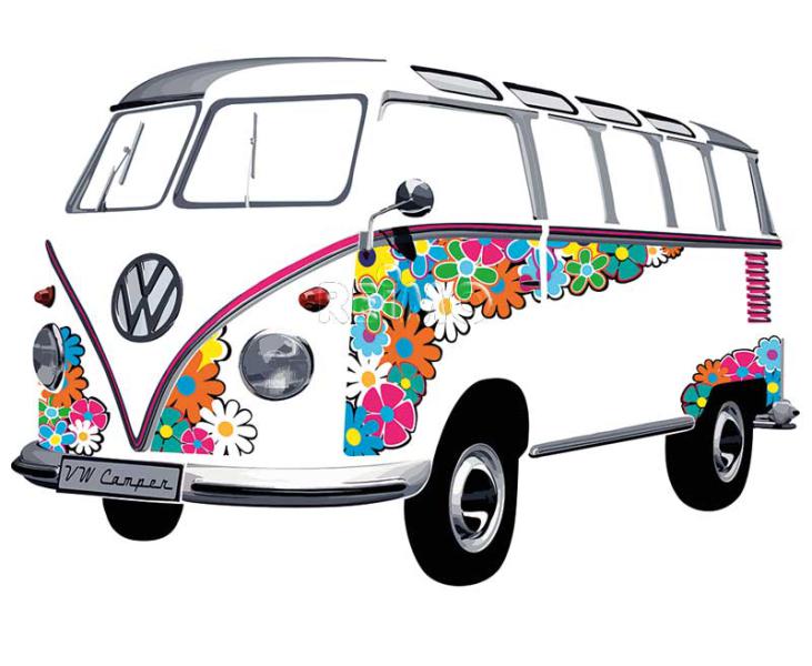 Load image into Gallery viewer, VW Collezione VW Bulli tatuaggio a parete VW Collection VW Bulli 95563
