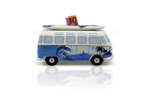 Salvadanaio VW Collection Bulli Surf con tavola da surf, porcellana 955695