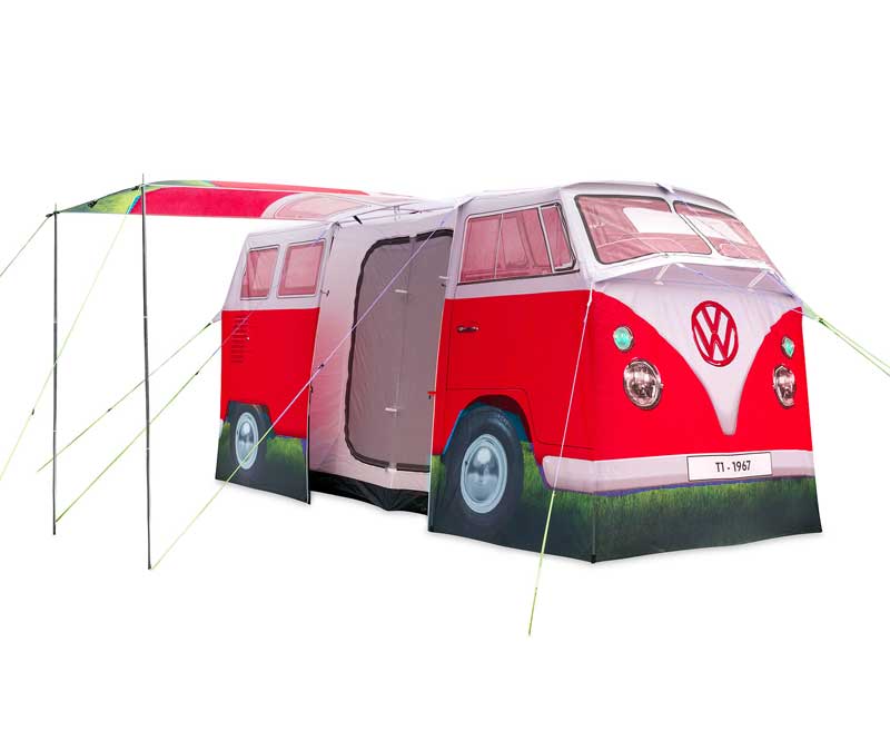 Carica immagine in Galleria Viewer, Tenda da campeggio VW Collection T1 rossa, tenda familiare per 4 persone 957242
