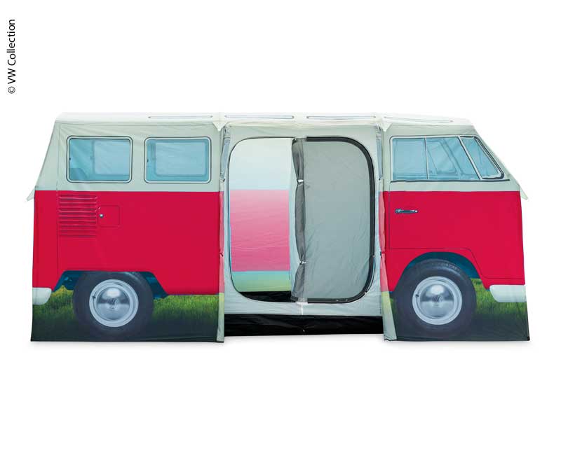 Carica immagine in Galleria Viewer, Tenda da campeggio VW Collection T1 rossa, tenda familiare per 4 persone 957242
