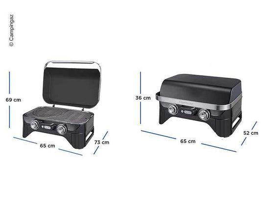 Grill da tavolo Campingaz ATTITUDE 2100 EX, 50mbar, 5kW, accensione InstaStart 960205