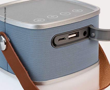 Carica immagine in Galleria Viewer, Altoparlante Bluetooth Adria incl.Powerbank + Luce AW0159
