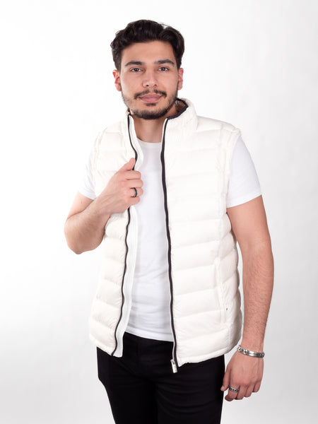 Carica immagine in Galleria Viewer, Gilet Sun Living da uomo bianco taglia L AW95302
