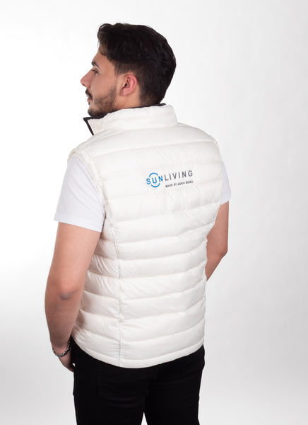 Carica immagine in Galleria Viewer, Gilet Sun Living da uomo bianco taglia L AW95302
