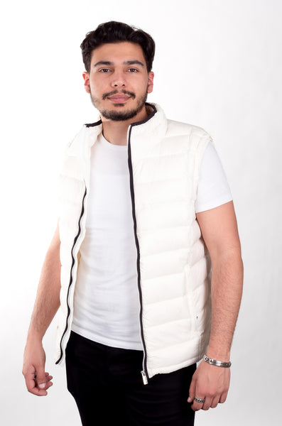 Carica immagine in Galleria Viewer, Gilet Sun Living da uomo bianco taglia L AW95302
