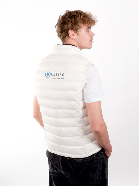 Carica immagine in Galleria Viewer, Gilet Sun Living da uomo bianco taglia L AW95302
