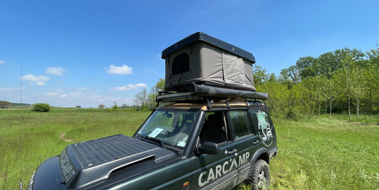 campeggio in auto tenda rigida