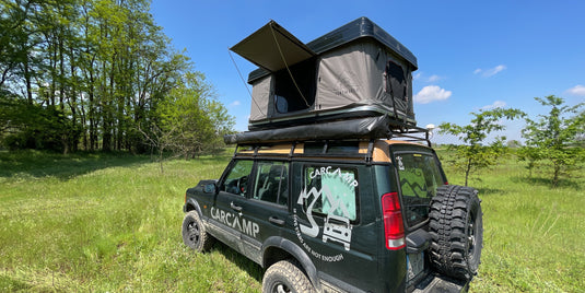 campeggio in auto tenda rigida