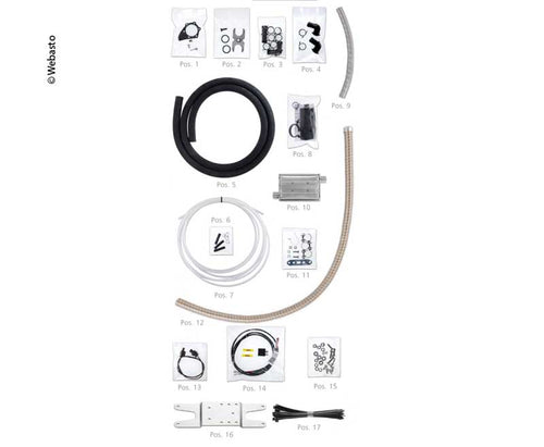 Kit di installazione standard Webasto Thermo Top Evo 4 Diesel E4508