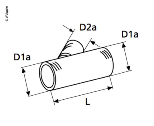 Abzweigung 45° 145mm E4642