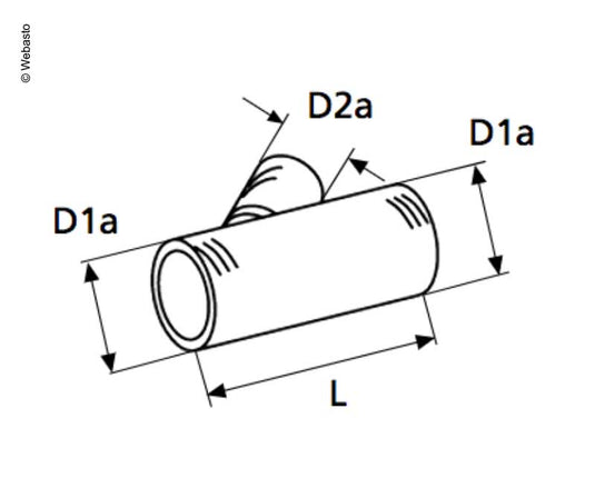 Abzweigung 45° 145mm E4642