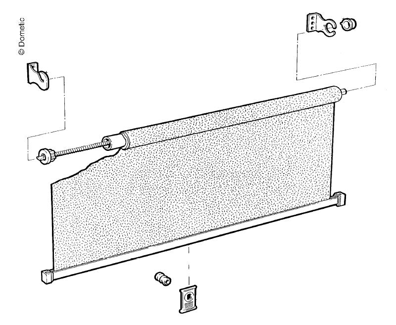 Load image into Gallery viewer, Ricambi per tende a rullo Dometic E5003
