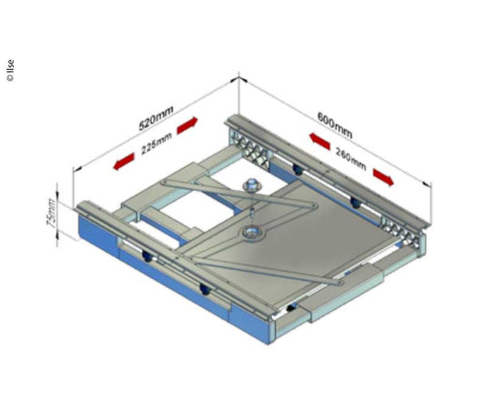 Telaio estraibile con traslatore fuso grigio E5839