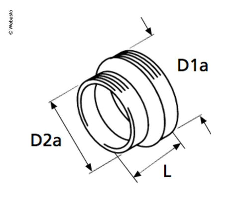 Reduzierstück 80 auf 55mm E6745