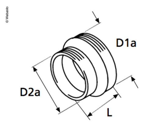 Reduzierstück 80 auf 55mm E6745