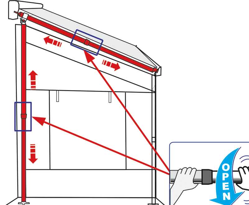 Carica immagine in Galleria Viewer, Pareti frontali e laterali per caravan store ZIP XL 410 E8572
