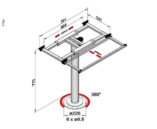 Colonna fissa con torsione, spostamento e sfondo. E8915
