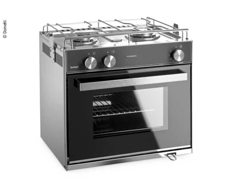 Carica immagine in Galleria Viewer, Stufa a gas Dometic Sunlight con grill e fornello a 2 fiamme E8937
