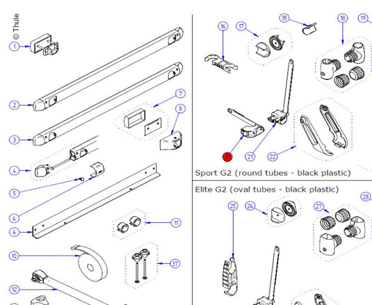 Blocco piattaforma verticale (2x) E9296