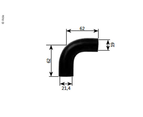 Gummiwinkel m.Reduzierung E9736