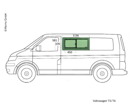 Finestra scorrevole di ricambio per station wagon M31860