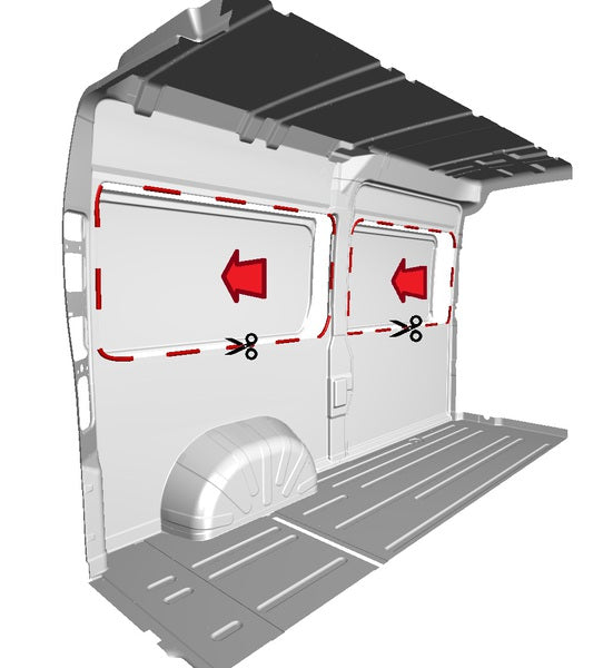 Carica immagine in Galleria Viewer, Innenverkleidungs-Platten Cover Plus für Fiat Ducato M400200
