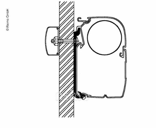 Thule Omnistor universale universale a parete Adattatore piatto per montaggio a parete M430415