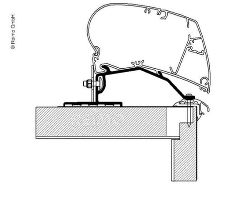 Thule Omnistor Tenda da sole Adattatore per il montaggio sul tetto M431145