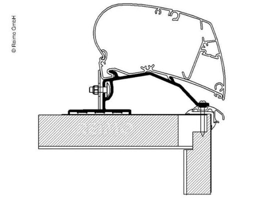 Thule Omnistor Tenda da sole Adattatore per il montaggio sul tetto M431145