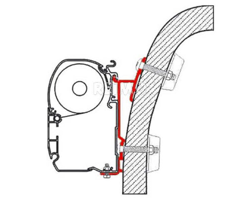 Adattatore per tende da sole Fiamma per Hymer Classe S+E (tenda da sole F45i / F45L) M43345