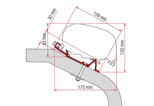 Markisen-Adapter F80 für LMC - TEC M436243