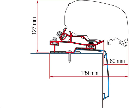 Markisen-Adapter F80 für Rapido C Line M436250