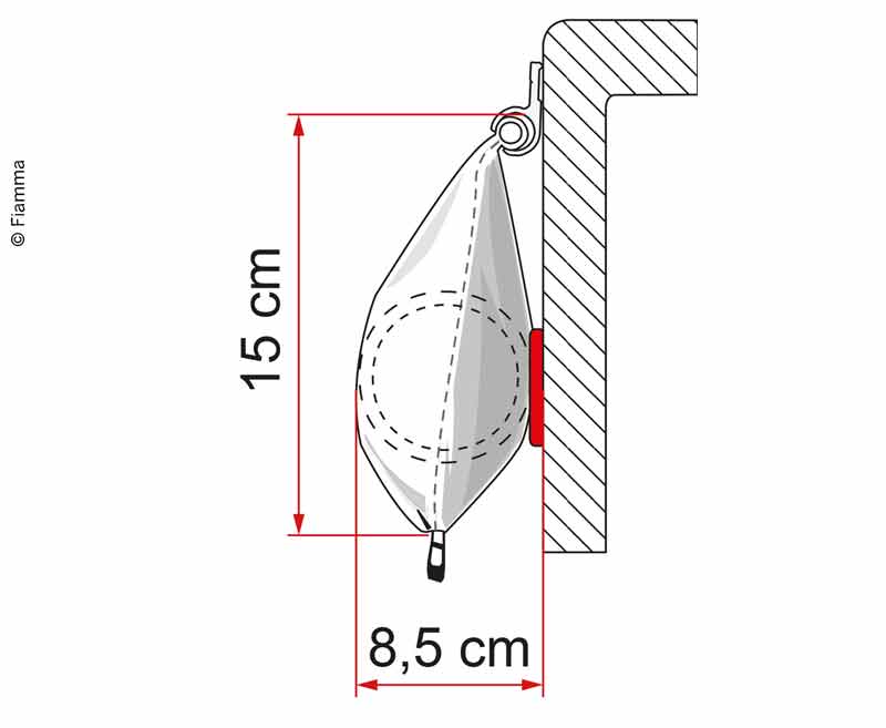 Load image into Gallery viewer, Caravanstore Zip-Markise/Fodderal con tenda da sole M43750
