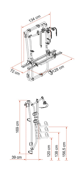 Portabiciclette Carry Bike Frame per Mercedes Sprinter dal 2018 M445308