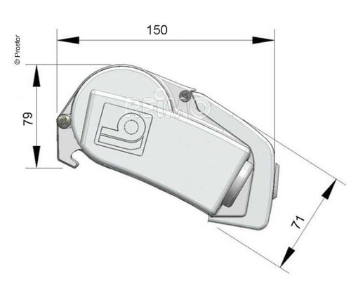 Prostor 350 - Tenda da tetto per furgoni / camper M44700