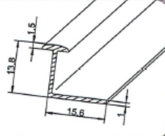 Binario per tende in plastica a corsa singola M56122