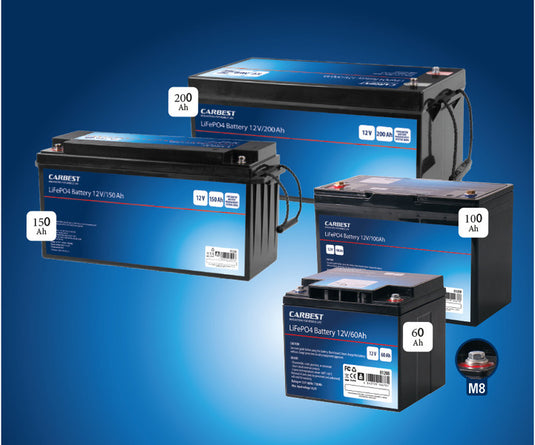 Le migliori batterie LiFePo4 da 60 Ah a 200 Ah M81208