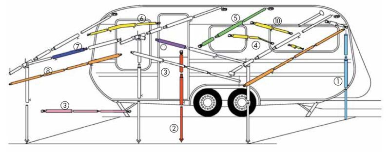 Carica immagine in Galleria Viewer, Pali accessori per tende M90309
