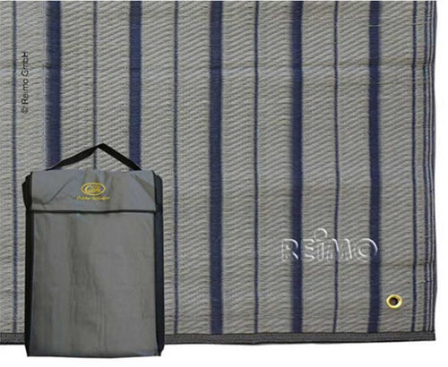 Tappeto per tende da sole Villa Mat, blu-grigio, borsa inl. M90429