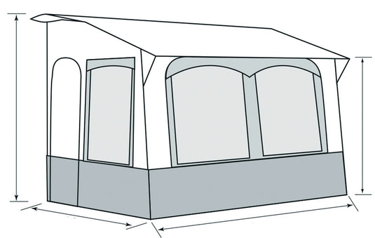 Tenda universale per roulotte Casa Royal 2 M936392