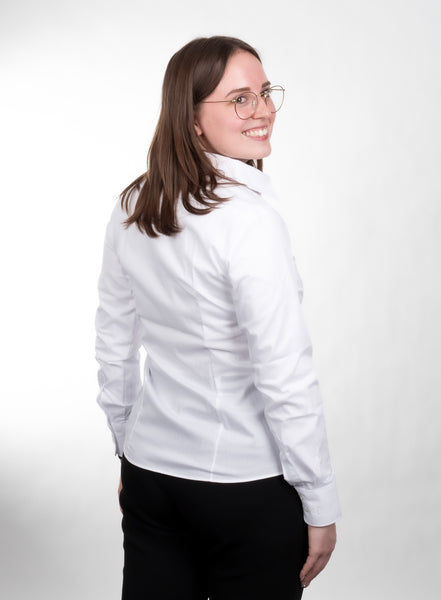 Adria Damenbluse langarm, weiß MAW9131