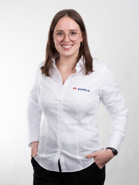 Adria Damenbluse langarm, weiß MAW9131