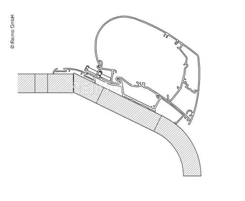 Thule Omnistor Adattatore per tende da sole da tetto per LMC Liberty TI / TEC ME3644