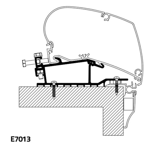 Adattatore da tetto Thule per hobby ME4542